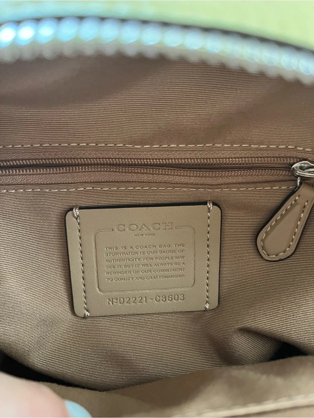 Coach Mini Court Backpack C8603 pale lime green